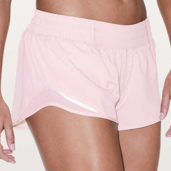 baby pink lululemon shorts